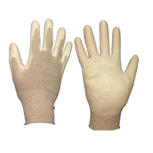 ESD Gloves (Coated Palms) With Elastic Wrist