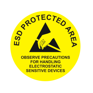 ESD Protected Area - Round Sign