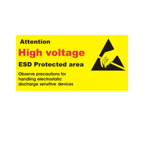 High Voltage Area - Rigid Sign
