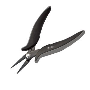 Elimistat® Ergo-Grip Dissipative Long Snipe Nose Pliers (Serrated Jaws)